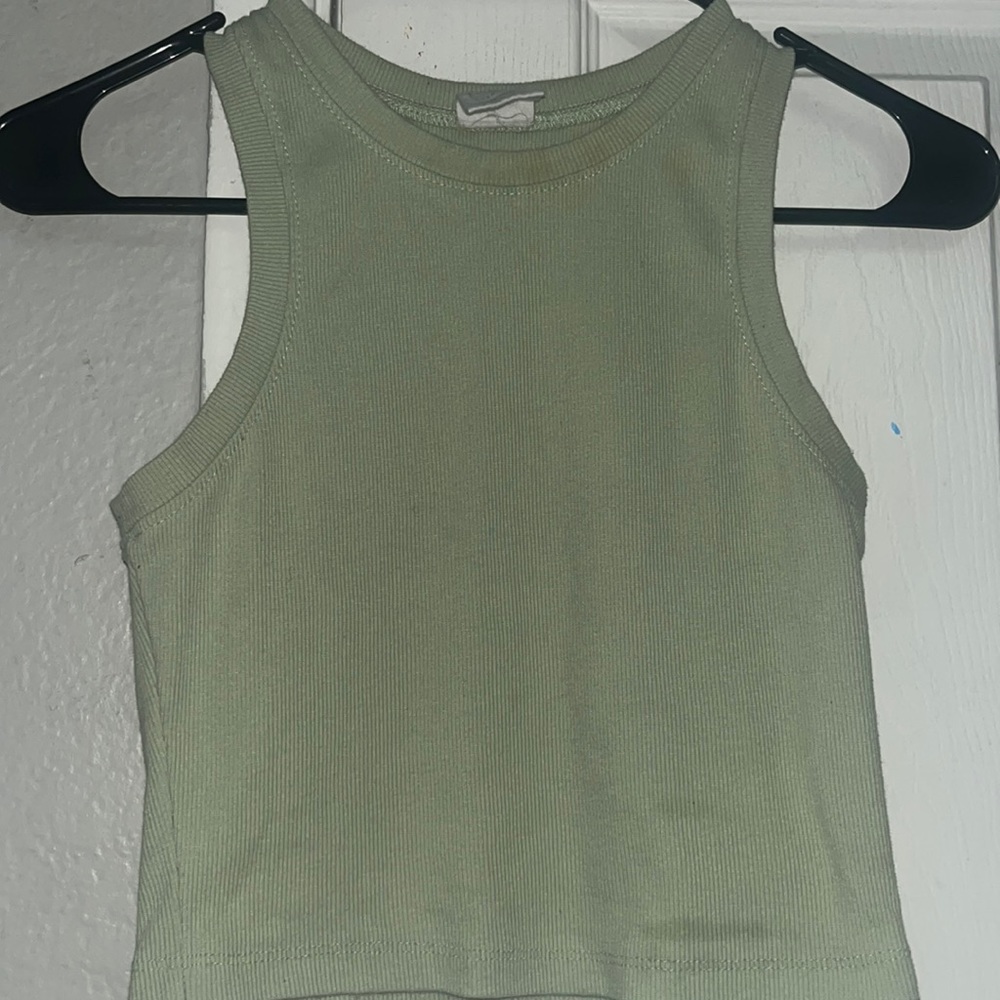 Tilly’s sage green crop top!